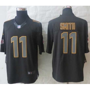 nike nfl jerseys kansas city chiefs #11 smith black[nike impact limited]