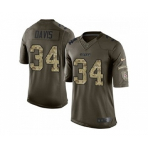 nike nfl jerseys kansas city chiefs #34 knile davis army green[nike Limited Salute To Service]