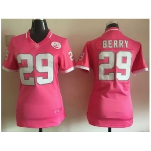 2015 Women Nike Kansas City Chiefs #29 Eric Berry Pink jerseys