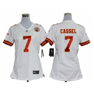 Nike women nfl jerseys Kansas City Chiefs #7 Matt Cassel White [nike]