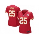 Wome Nike Kansas City Chiefs #25 Kenneth Acker Game Red Team Color NFL Jersey