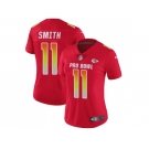 Women Nike Kansas City Chiefs #11 Alex Smith Red Stitched NFL Limited AFC 2018 Pro Bowl Jersey