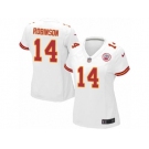 Women Nike Kansas City Chiefs #14 Demarcus Robinson Game White NFL Jersey