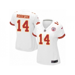 Women Nike Kansas City Chiefs #14 Demarcus Robinson Game White NFL Jersey