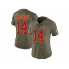 Women Nike Kansas City Chiefs #14 Demarcus Robinson Limited Olive 2017 Salute to Service NFL Jersey