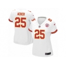 Women Nike Kansas City Chiefs #25 Kenneth Acker Game White NFL Jersey