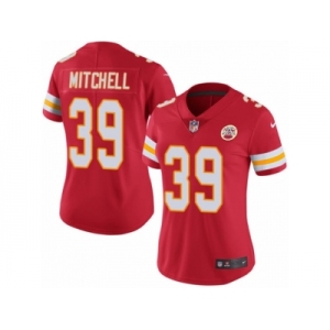 Women Nike Kansas City Chiefs #39 Terrance Mitchell Red Team Color Vapor Untouchable Limited Player NFL Jersey