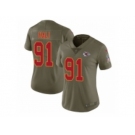 Women Nike Kansas City Chiefs #53 Ramik Wilson Limited Olive 2017 Salute to Service NFL Jersey