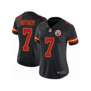 Women Nike Kansas City Chiefs #7 Harrison Butker Limited Black Rush Vapor Untouchable NFL Jersey