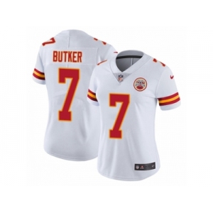 Women Nike Kansas City Chiefs #7 Harrison Butker White Vapor Untouchable Limited Player NFL Jersey