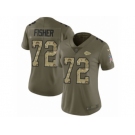 Women Nike Kansas City Chiefs #72 Eric Fisher Limited Olive Camo 2017 Salute to Service NFL Jersey