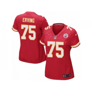 Women Nike Kansas City Chiefs #75 Cameron Erving Game Red Team Color NFL Jersey