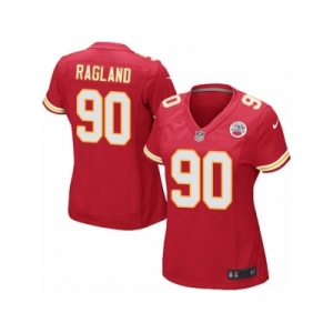 Women Nike Kansas City Chiefs #90 Reggie Ragland Game Red Team Color NFL Jersey