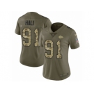 Women Nike Kansas City Chiefs #91 Tamba Hali Limited Olive Camo 2017 Salute to Service NFL Jersey