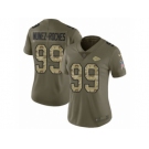 Women Nike Kansas City Chiefs #99 Rakeem Nunez-Roches Limited Olive Camo 2017 Salute to Service NFL Jersey