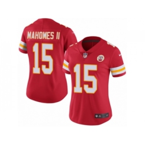 Women's Chiefs #15 Patrick Mahomes II Red Stitched NFL Limited Rush