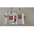 Women's Kansas City Chiefs #10 Isiah Pacheco White Vapor Untouchable Limited Stitched Jersey