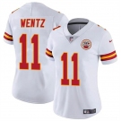 Women's Kansas City Chiefs #11 Carson Wentz White Vapor Untouchable Limited Football Stitched Jersey