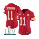 Women's Kansas City Chiefs #11 Demarcus Robinson Red Team Color Vapor Untouchable Limited Player Super Bowl LIV Bound Football Jersey