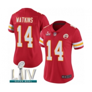 Women's Kansas City Chiefs #14 Sammy Watkins Red Team Color Vapor Untouchable Limited Player Super Bowl LIV Bound Football Jersey