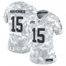 Women's Kansas City Chiefs #15 Patrick Mahomes 2024 F.U.S.E Arctic Camo Salute To Service Limited Stitched Football Jersey