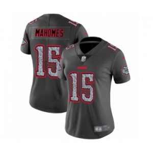 Women's Kansas City Chiefs #15 Patrick Mahomes II Limited Gray Static Fashion Football Jersey
