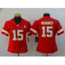 Women's Kansas City Chiefs #15 Patrick Mahomes Red Vapor Untouchable Limited Stitched NFL Jersey