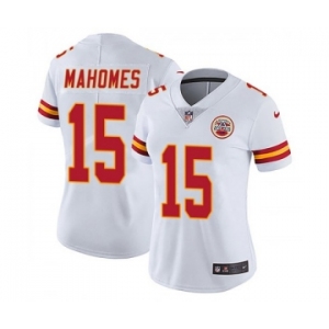 Women's Kansas City Chiefs #15 Patrick Mahomes White Vapor Untouchable Limited Stitched NFL Jersey