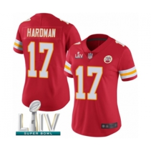 Women's Kansas City Chiefs #17 Mecole Hardman Red Team Color Vapor Untouchable Limited Player Super Bowl LIV Bound Football Jersey