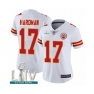 Women's Kansas City Chiefs #17 Mecole Hardman White Vapor Untouchable Limited Player Super Bowl LIV Bound Football Jersey