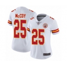 Women's Kansas City Chiefs #25 LeSean McCoy Game White Football Jersey