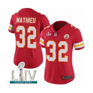 Women's Kansas City Chiefs #32 Tyrann Mathieu Red Team Color Vapor Untouchable Limited Player Super Bowl LIV Bound Football Jersey