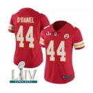 Women's Kansas City Chiefs #44 Dorian O'Daniel Red Team Color Vapor Untouchable Limited Player Super Bowl LIV Bound Football Jersey