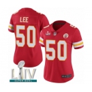 Women's Kansas City Chiefs #50 Darron Lee Red Team Color Vapor Untouchable Limited Player Super Bowl LIV Bound Football Jersey