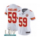 Women's Kansas City Chiefs #59 Reggie Ragland White Vapor Untouchable Limited Player Super Bowl LIV Bound Football Jersey