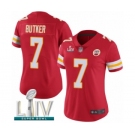 Women's Kansas City Chiefs #7 Harrison Butker Red Team Color Vapor Untouchable Limited Player Super Bowl LIV Bound Football Jersey