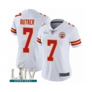 Women's Kansas City Chiefs #7 Harrison Butker White Vapor Untouchable Limited Player Super Bowl LIV Bound Football Jersey