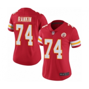 Women's Kansas City Chiefs #74 Martinas Rankin Red Team Color Vapor Untouchable Limited Player Football Jersey