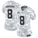 Women's Kansas City Chiefs #8 DeAndre Hopkins 2024 F.U.S.E Arctic Camo Salute To Service Limited Stitched Football Jersey