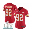 Women's Kansas City Chiefs #92 Tanoh Kpassagnon Red Team Color Vapor Untouchable Limited Player Super Bowl LIV Bound Football Jersey