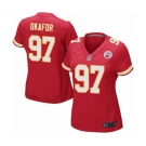 Women's Kansas City Chiefs #97 Alex Okafor Game Red Team Color Football Jersey