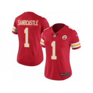 Women's Nike Kansas City Chiefs #1 Leon Sandcastle Limited Red Rush NFL Jersey