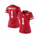 Women's Nike Kansas City Chiefs #1 Leon Sandcastle Limited Red Team Color NFL Jersey