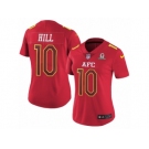 Women's Nike Kansas City Chiefs #10 Tyreek Hill Limited Red 2017 Pro Bowl NFL Jersey