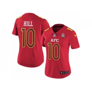 Women's Nike Kansas City Chiefs #10 Tyreek Hill Limited Red 2017 Pro Bowl NFL Jersey