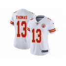 Women's Nike Kansas City Chiefs #13 De'Anthony Thomas Vapor Untouchable Limited White NFL Jersey