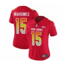 Women's Nike Kansas City Chiefs #15 Patrick Mahomes II Limited Red AFC 2019 Pro Bowl NFL Jersey