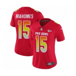 Women's Nike Kansas City Chiefs #15 Patrick Mahomes II Limited Red AFC 2019 Pro Bowl NFL Jersey