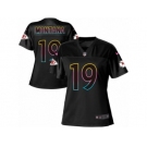 Women's Nike Kansas City Chiefs #19 Joe Montana Game Black Fashion NFL Jersey