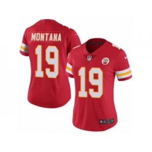 Women's Nike Kansas City Chiefs #19 Joe Montana Limited Red Rush NFL Jersey